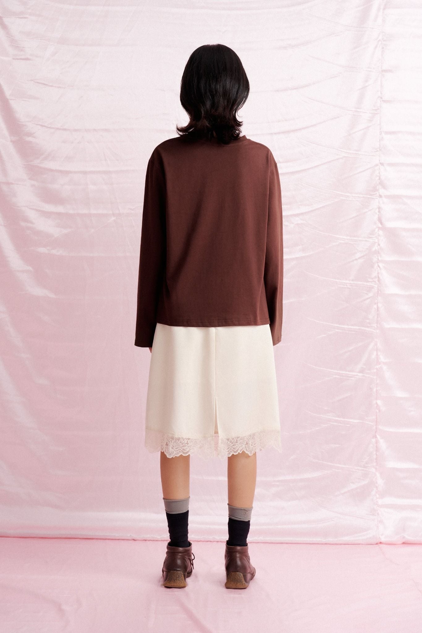  Brown Long Sleeve T-shirt 