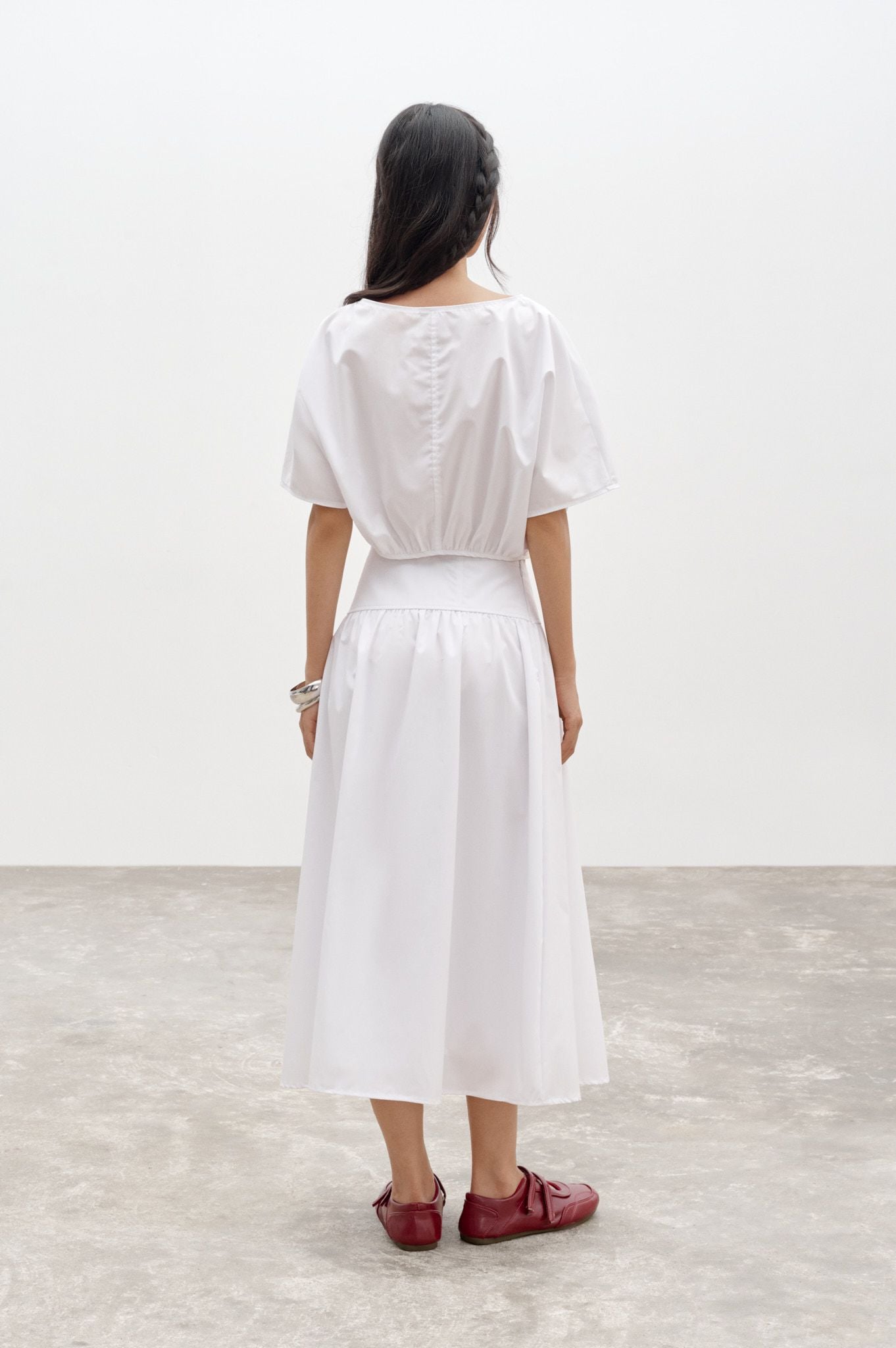  Váy lửng - White Midi Skirt - LIBÉ 7332 