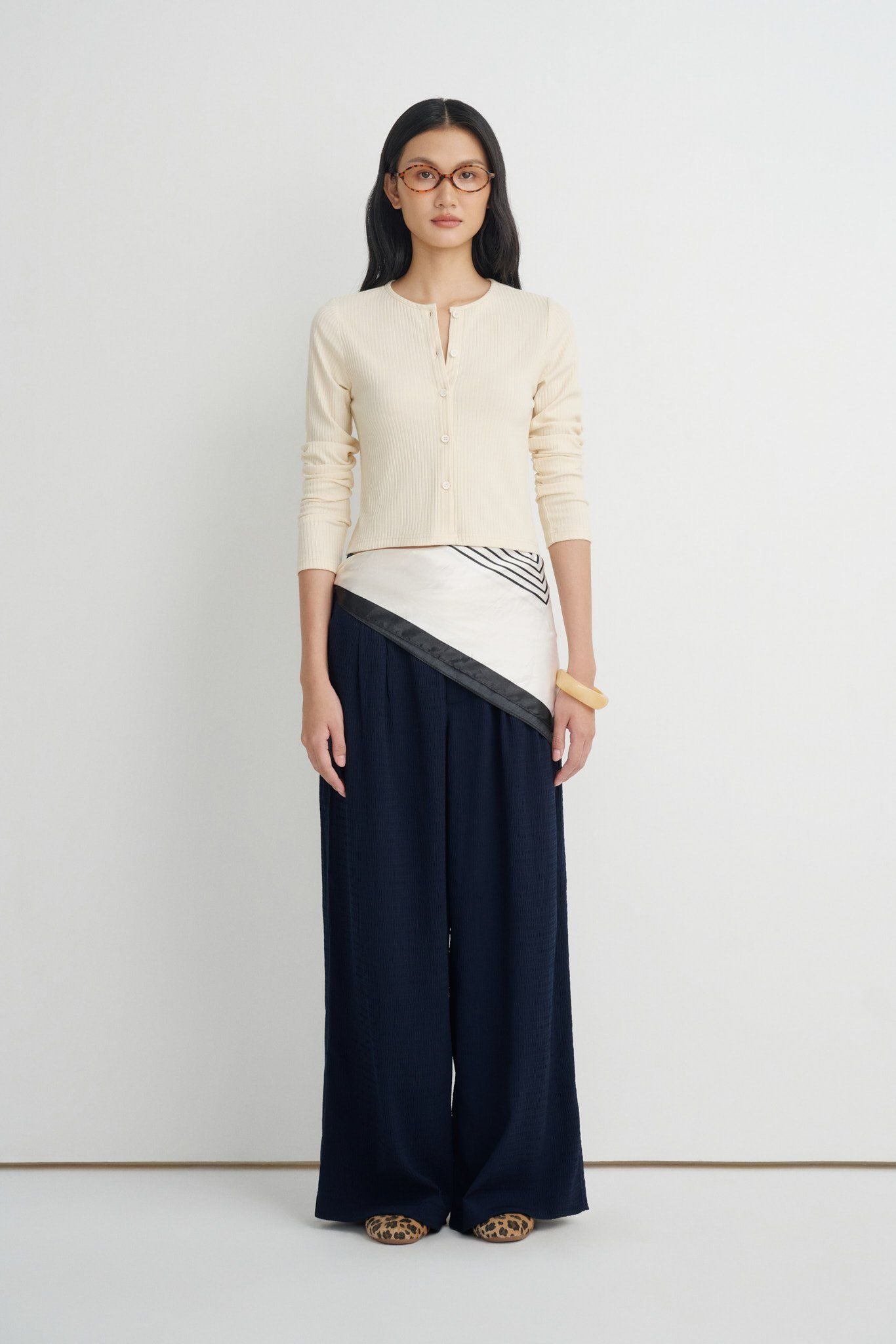  Navy Seersucker Trousers 