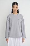  Áo thun cơ bản - Grey Long Sleeve T-shirt - LIBÉ 7364 
