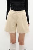  Quần ngắn - Beige Corduroy Bermuda Shorts - LIBÉ 7296 