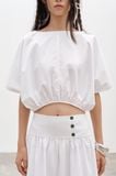  White Sleeve Top 