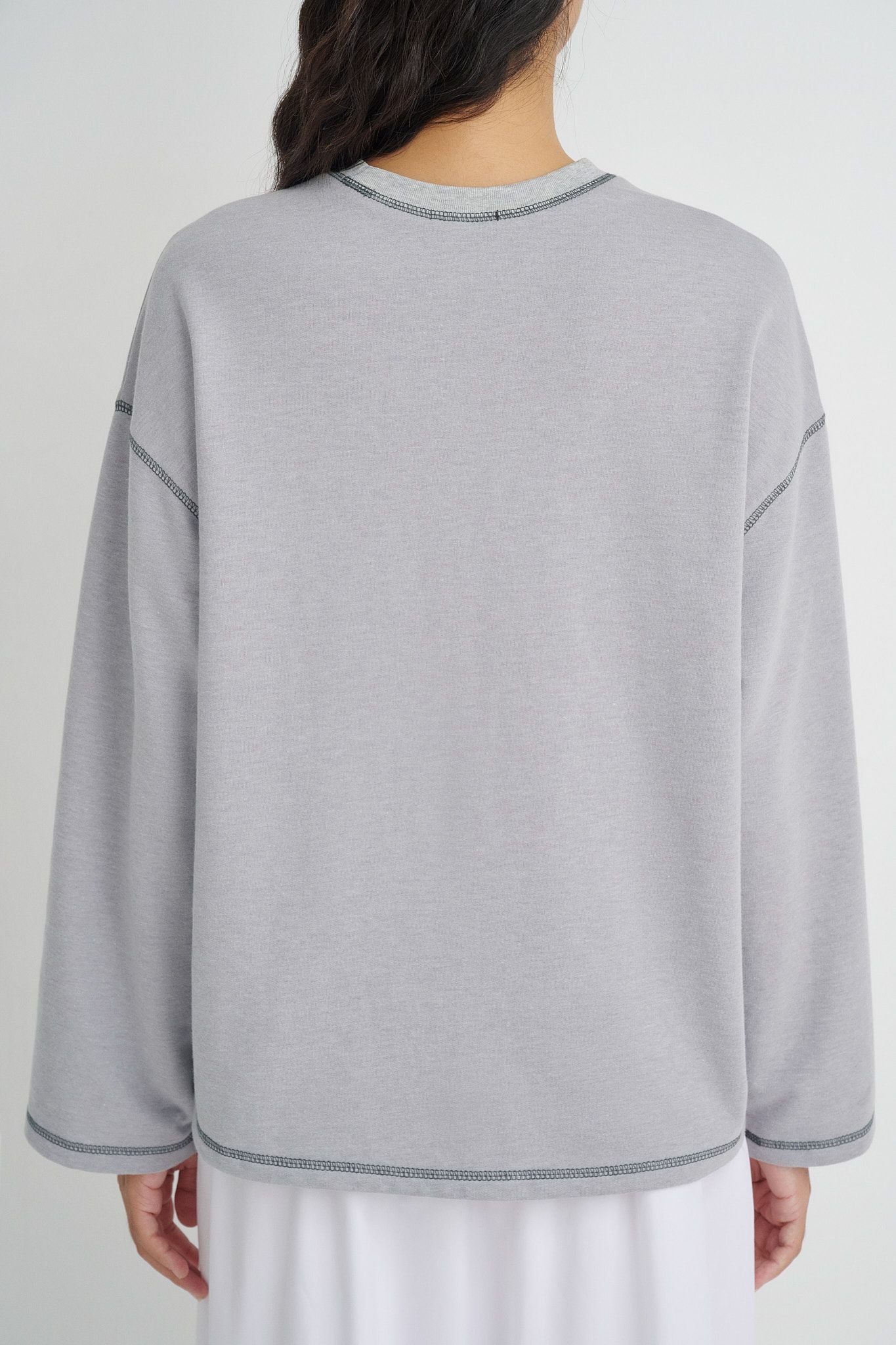 Grey Long Sleeve T-shirt 