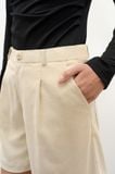  Quần ngắn - Beige Corduroy Bermuda Shorts - LIBÉ 7296 