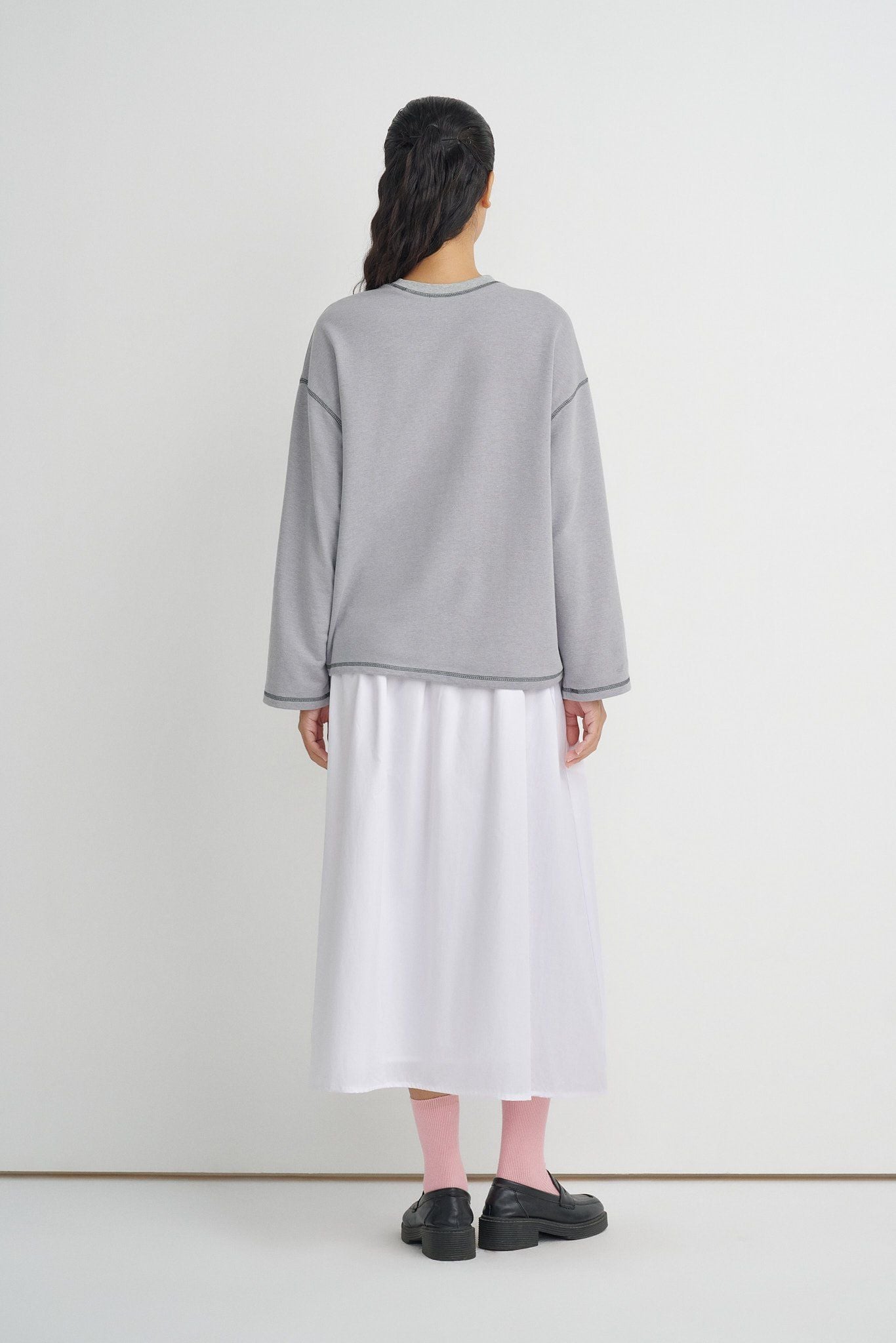  Grey Long Sleeve T-shirt 