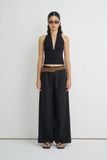  Black Wide Leg Trousers 