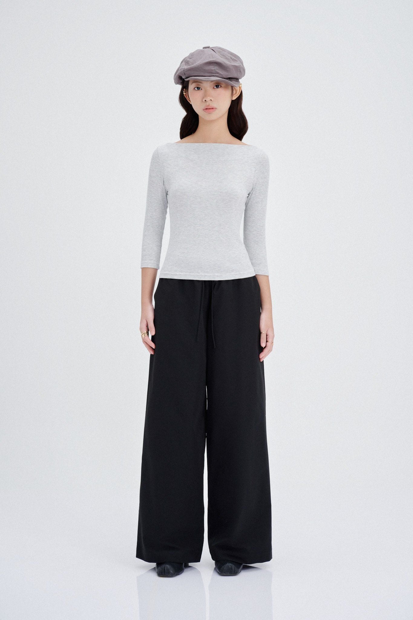  Black Parachute Trousers 