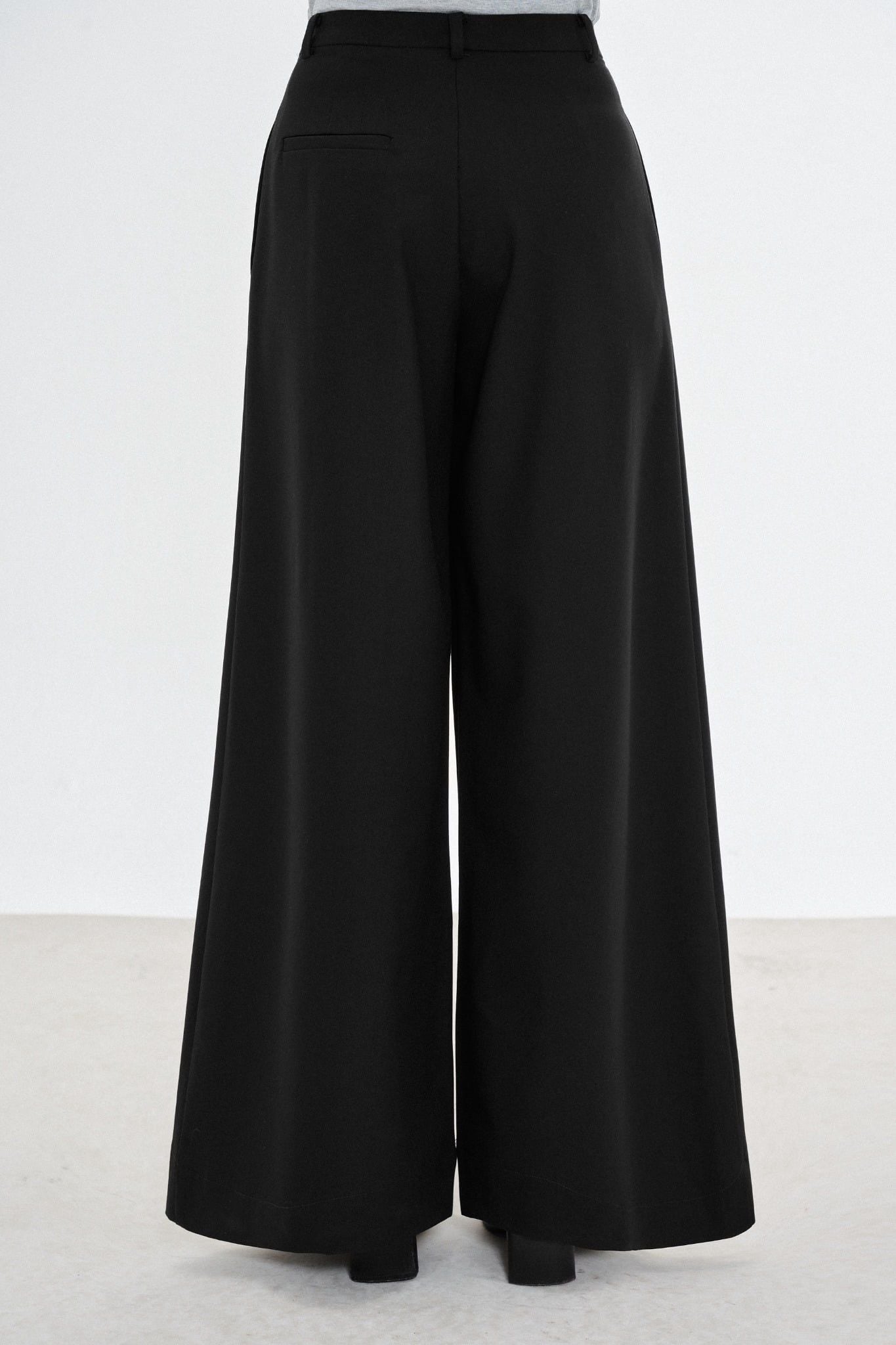  Black A-line Trousers 