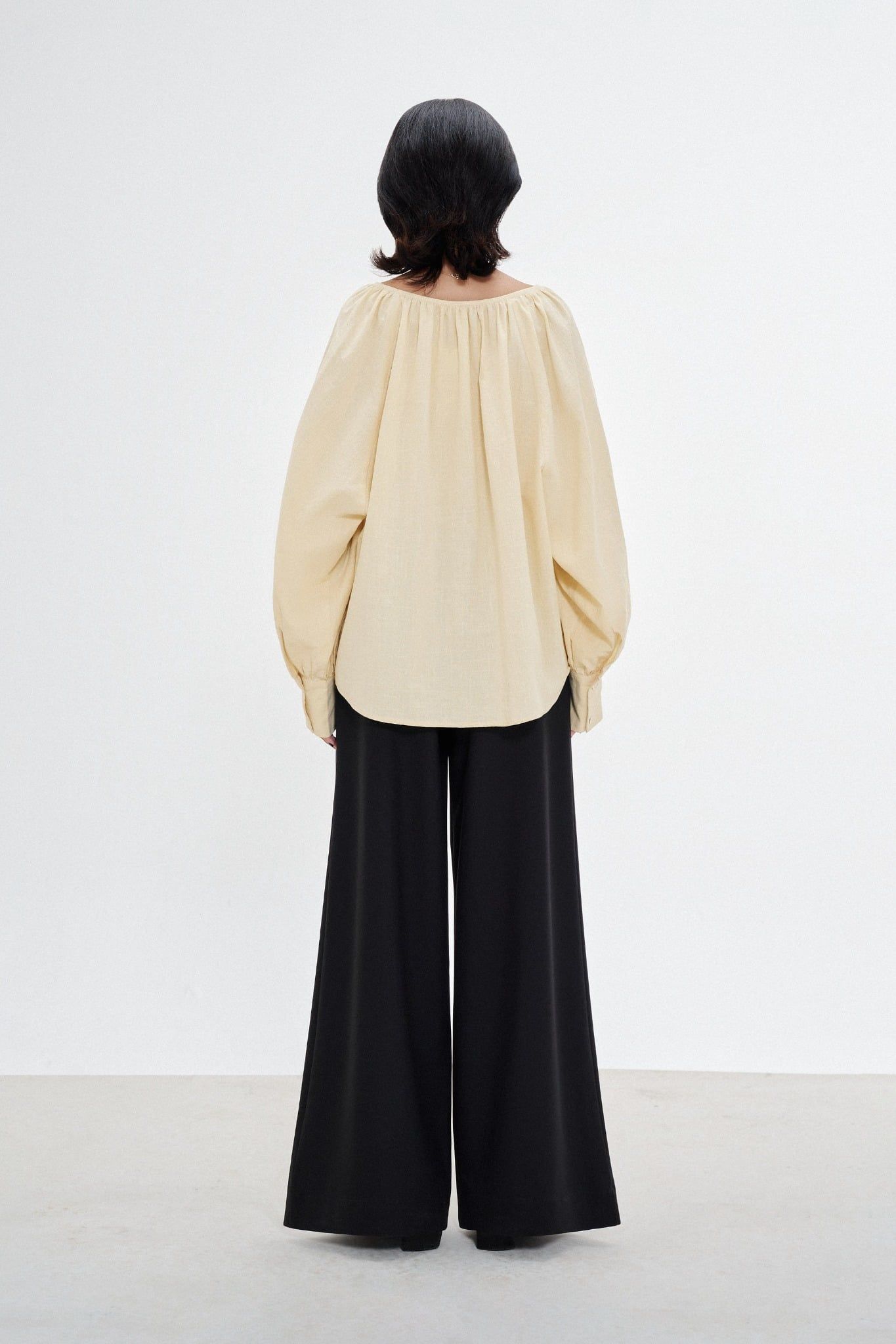  Black A-line Trousers 