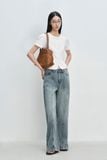  Quần Jeans ống rộng - Mid Waist Panel Seam Wide Leg Jeans - LIBÉ 7746 