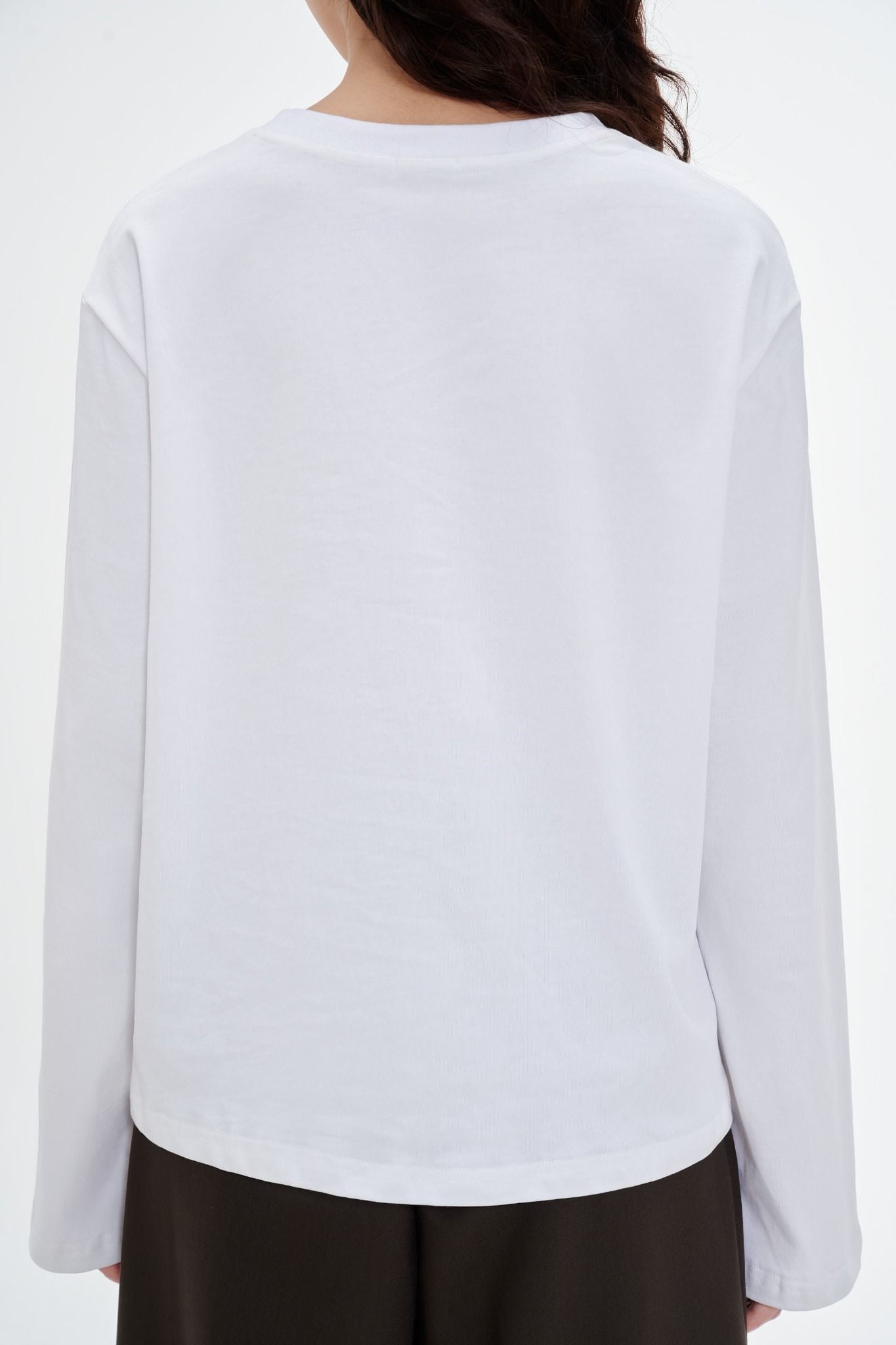  White Long Sleeve T-shirt 