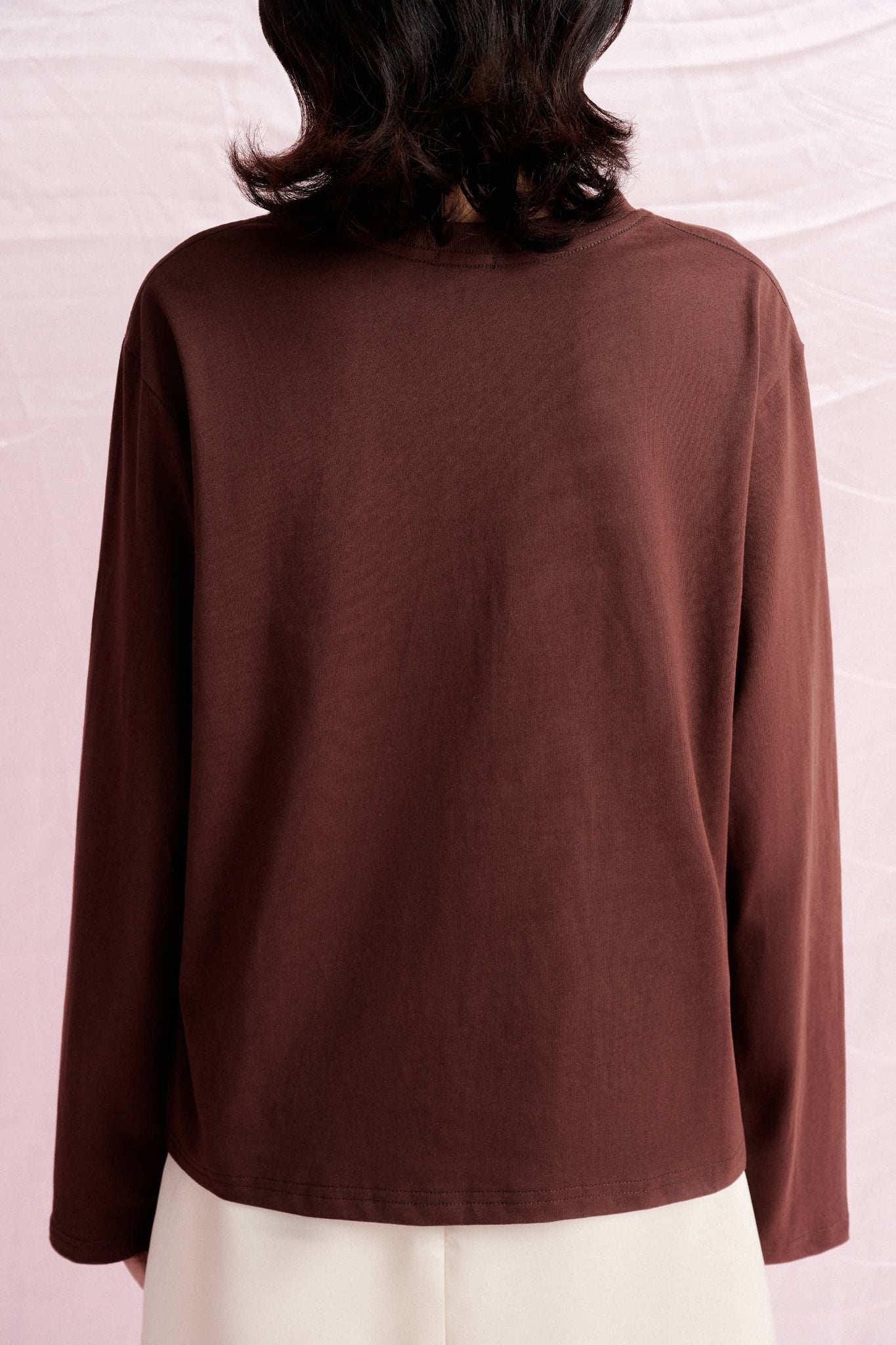  Brown Long Sleeve T-shirt 