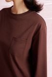  Brown Long Sleeve T-shirt 