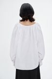  White Puff Sleeve Top 