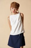  Sleeveless Top With Knot 