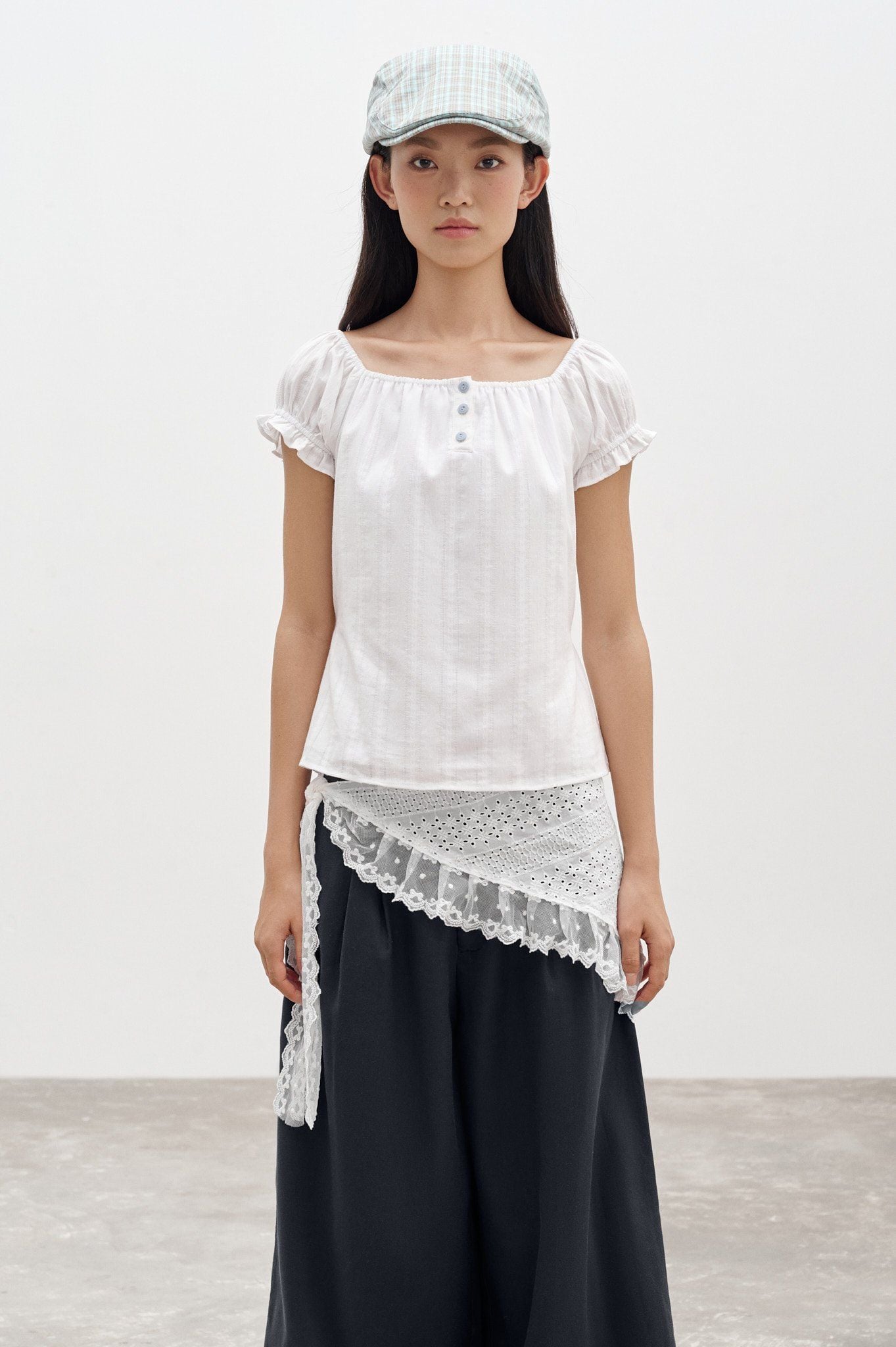  White Embroidered Top 