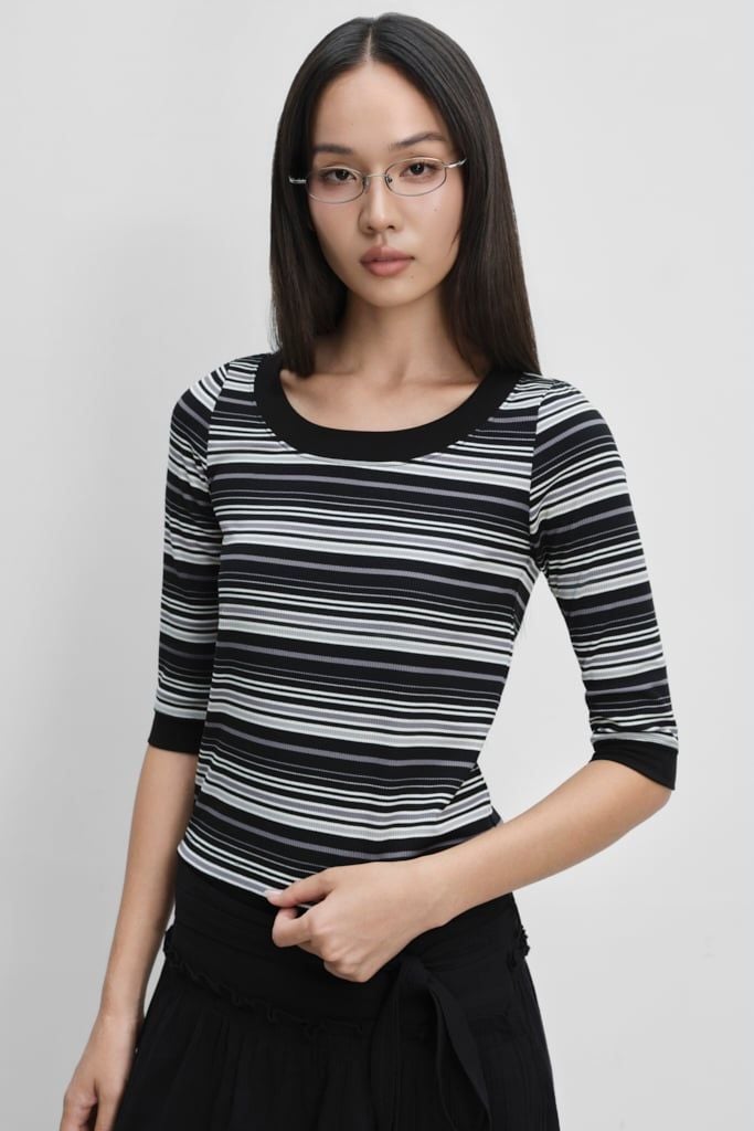  Áo thun - Boatneck T-shirt - LIBÉ 7706 
