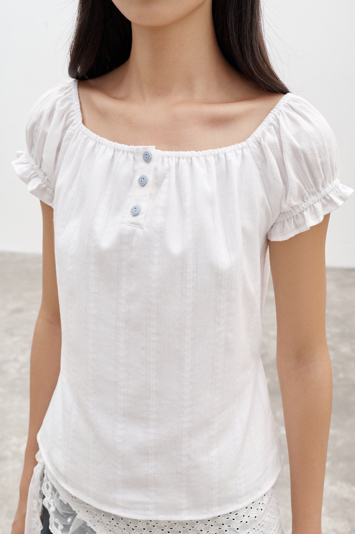  White Embroidered Top 