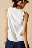  Sleeveless Top With Knot 