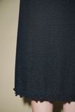  Black Gilter Mid-length Skirt 
