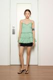 Green Ruffle Cami Top 