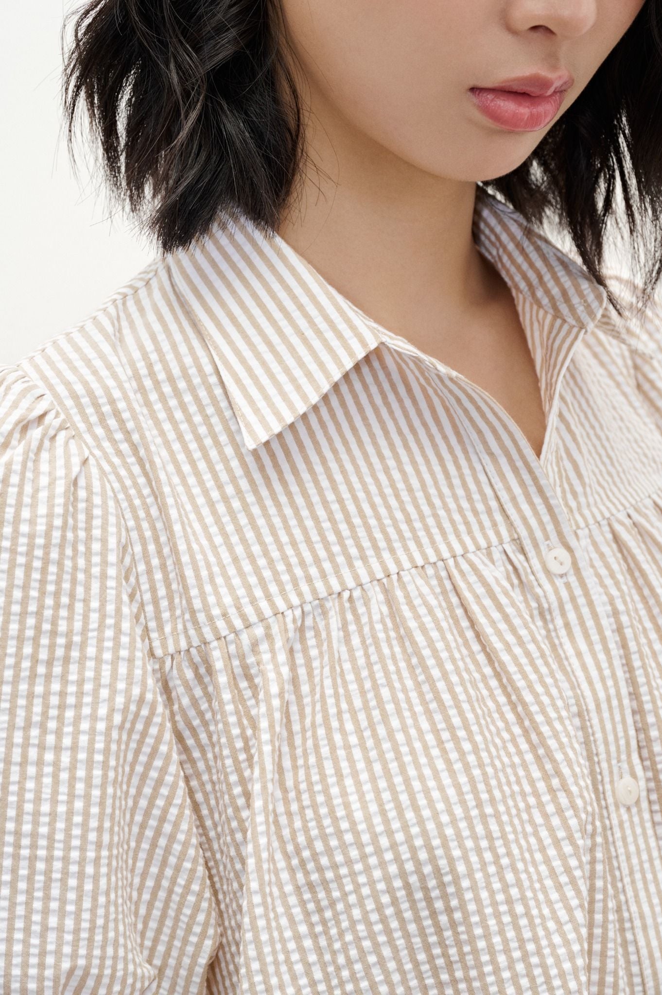  Đầm ngắn - Striped Babydoll Mini Dress - LIBÉ 7288 