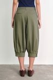  Cuffed Balloon Pants - Green 
