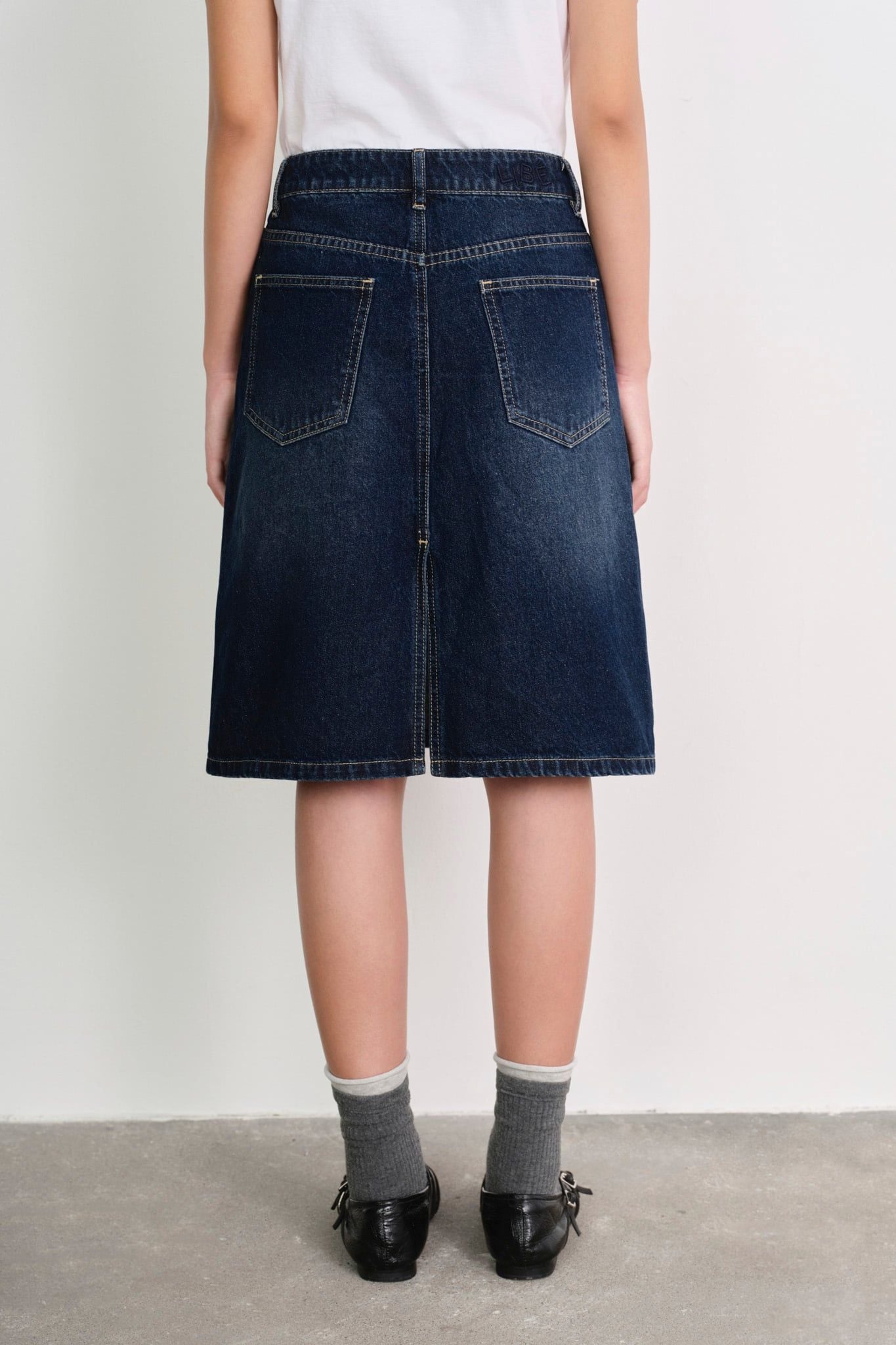  Váy lửng - Indigo Denim Skirt - LIBÉ 7596 