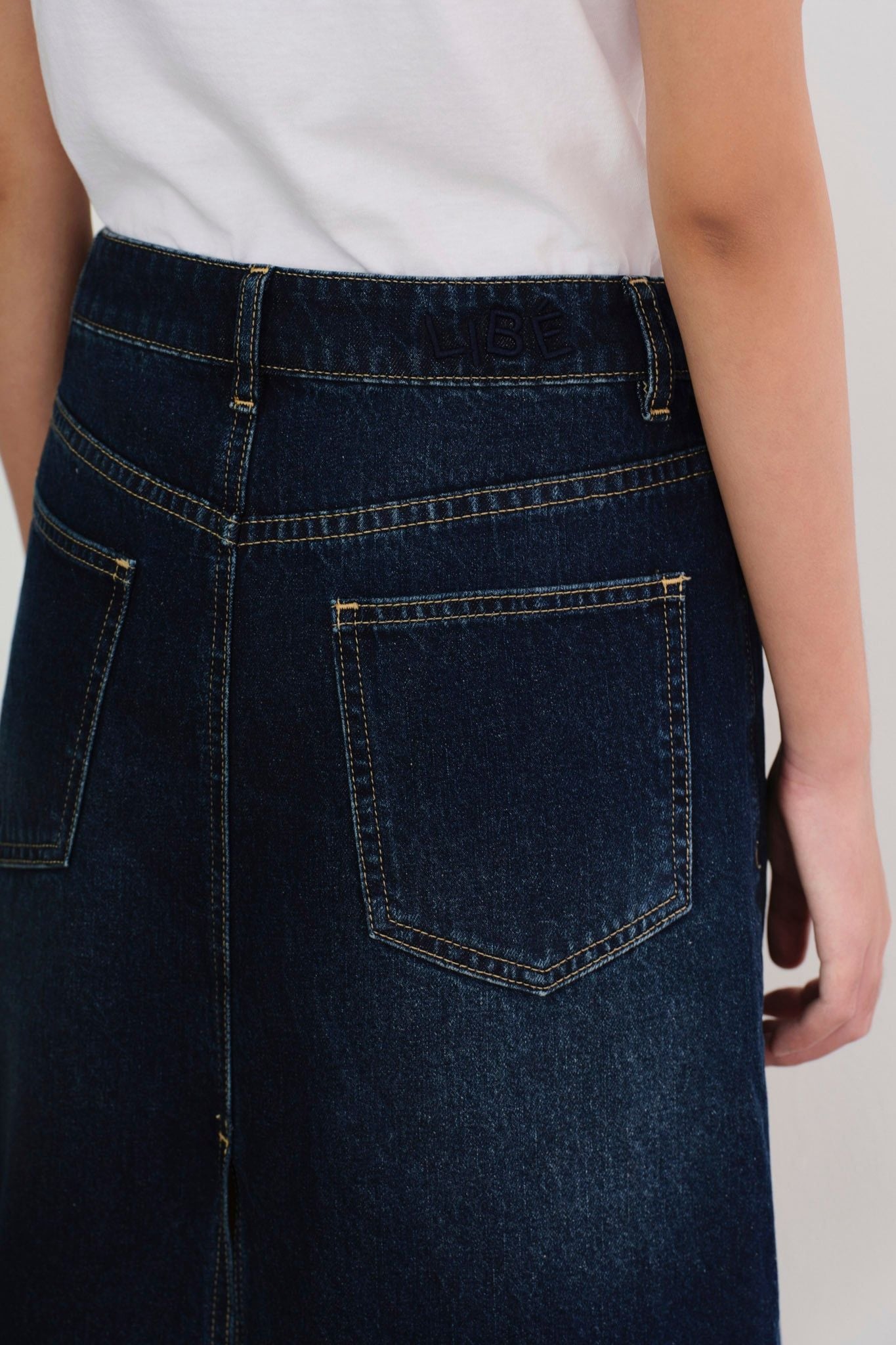  Váy lửng - Indigo Denim Skirt - LIBÉ 7596 