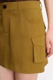  Cargo Mini Skirt - Golden Olive 