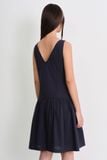 V-neck Mini Dress - Navy 