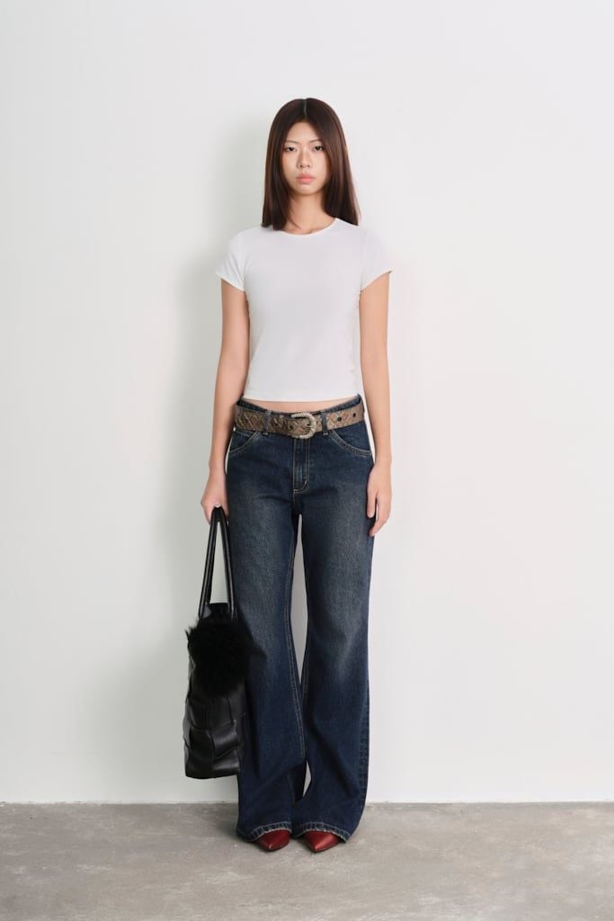  White Fitted T-shirt 