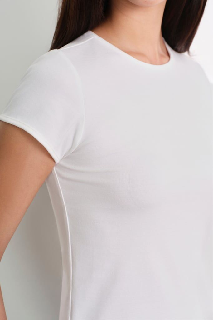  White Fitted T-shirt 