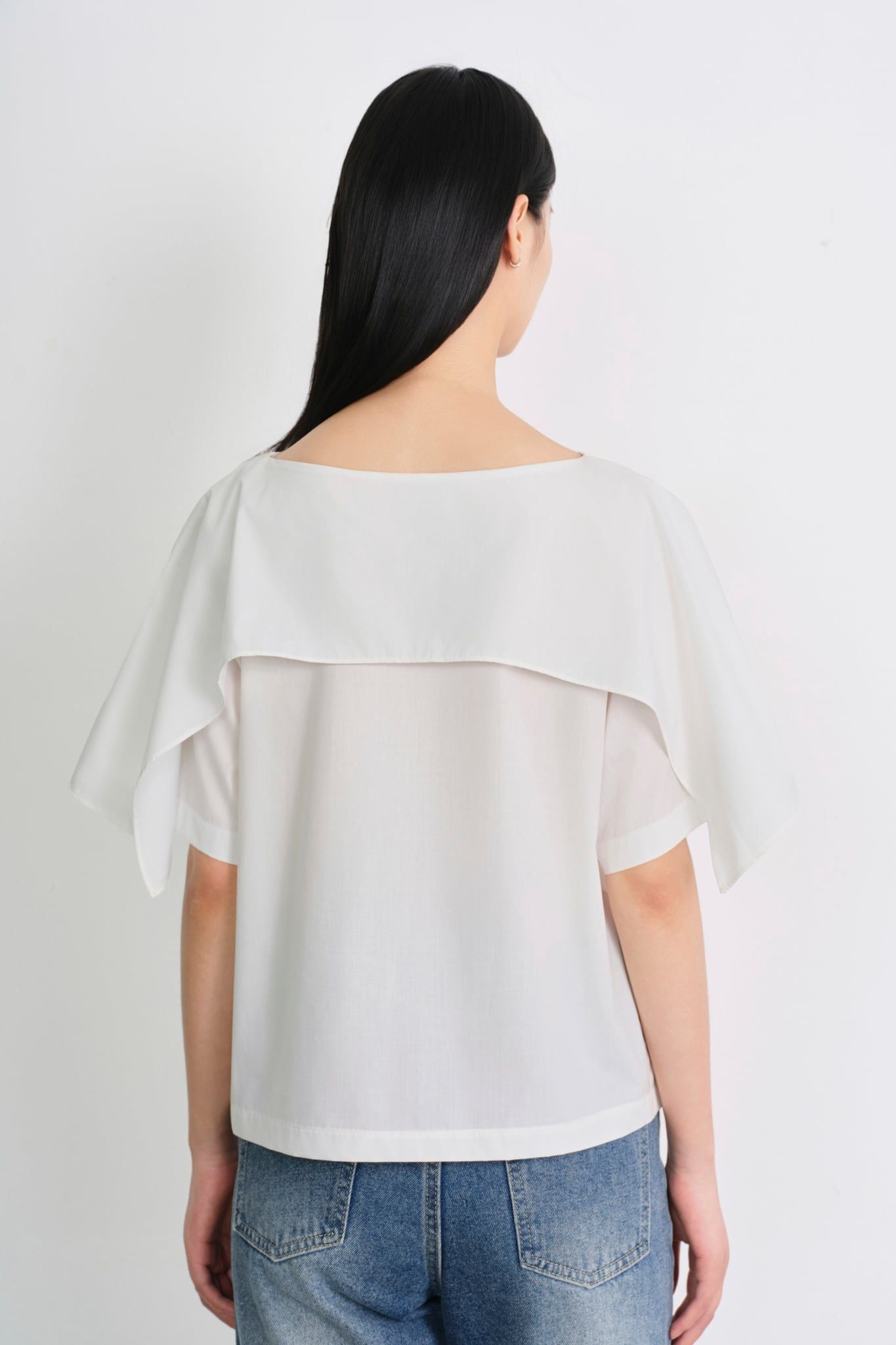  Draped Shoulder Top 