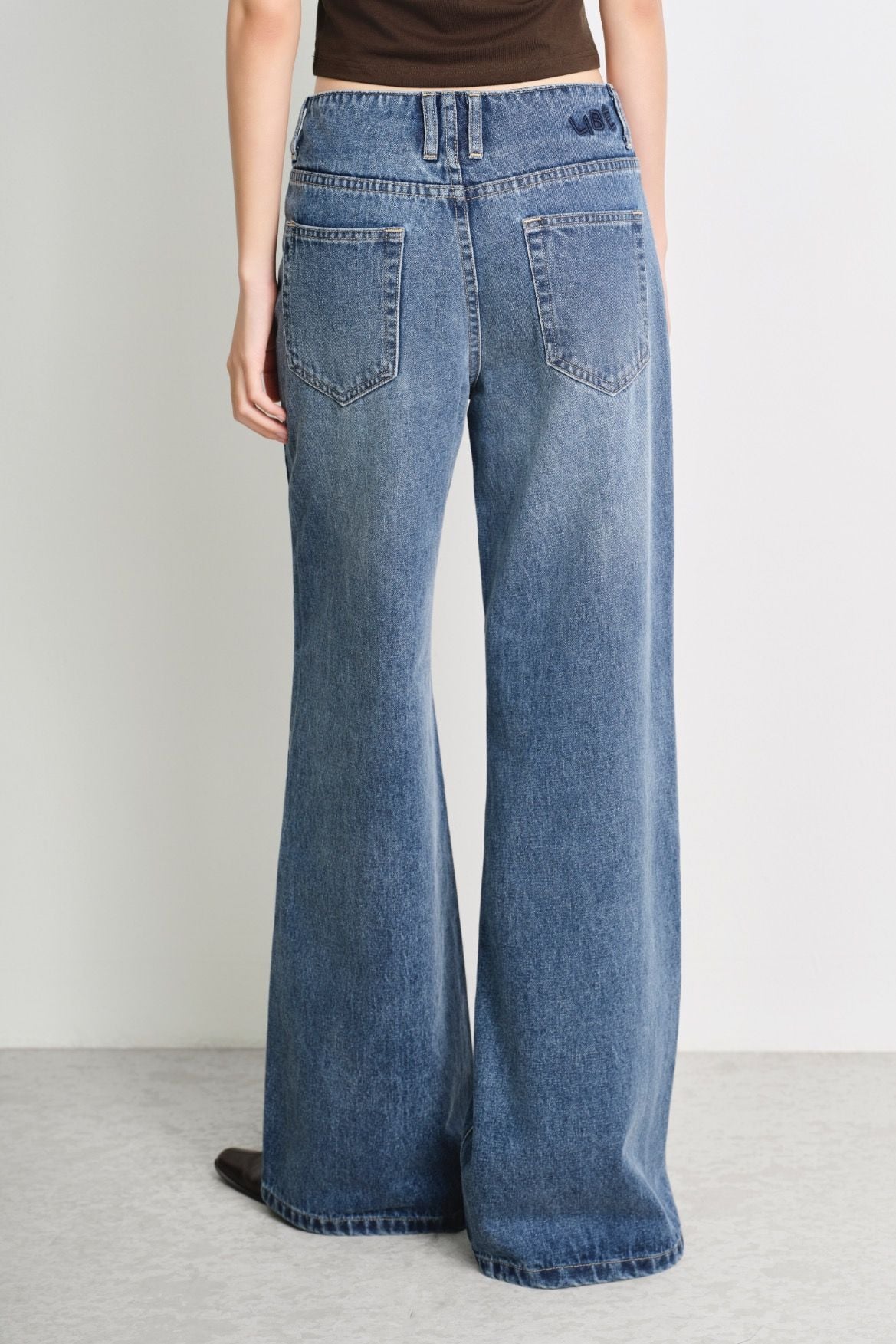  Quần Jeans ống thẳng - Blue Straight Leg Jeans - LIBÉ 7599 