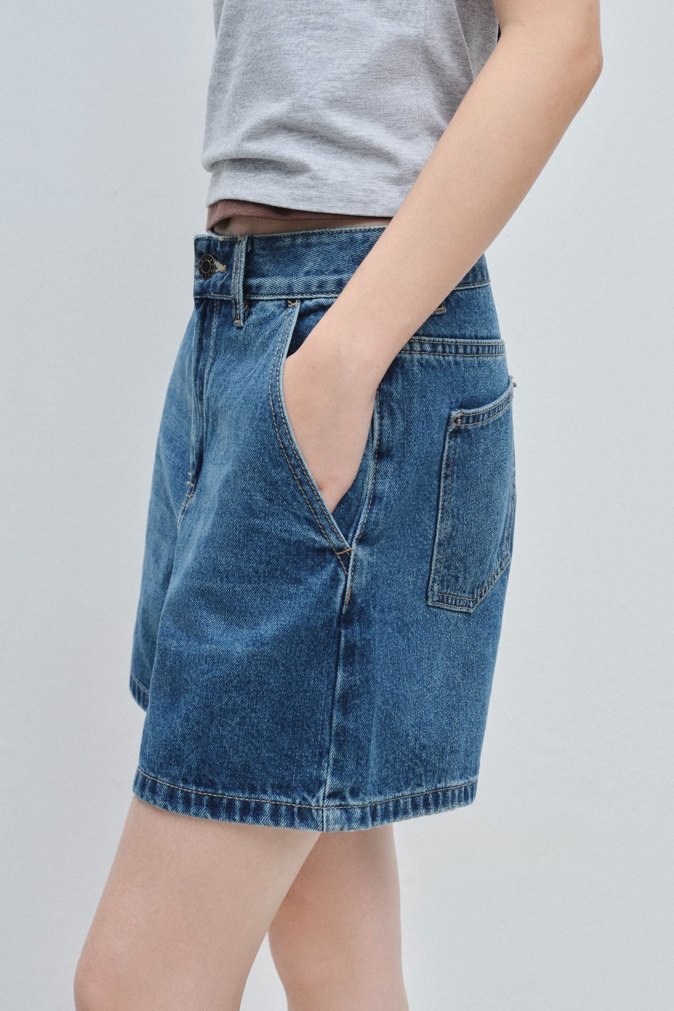  Quần ngắn - Blue Bermuda Denim Shorts - LIBÉ 6860 