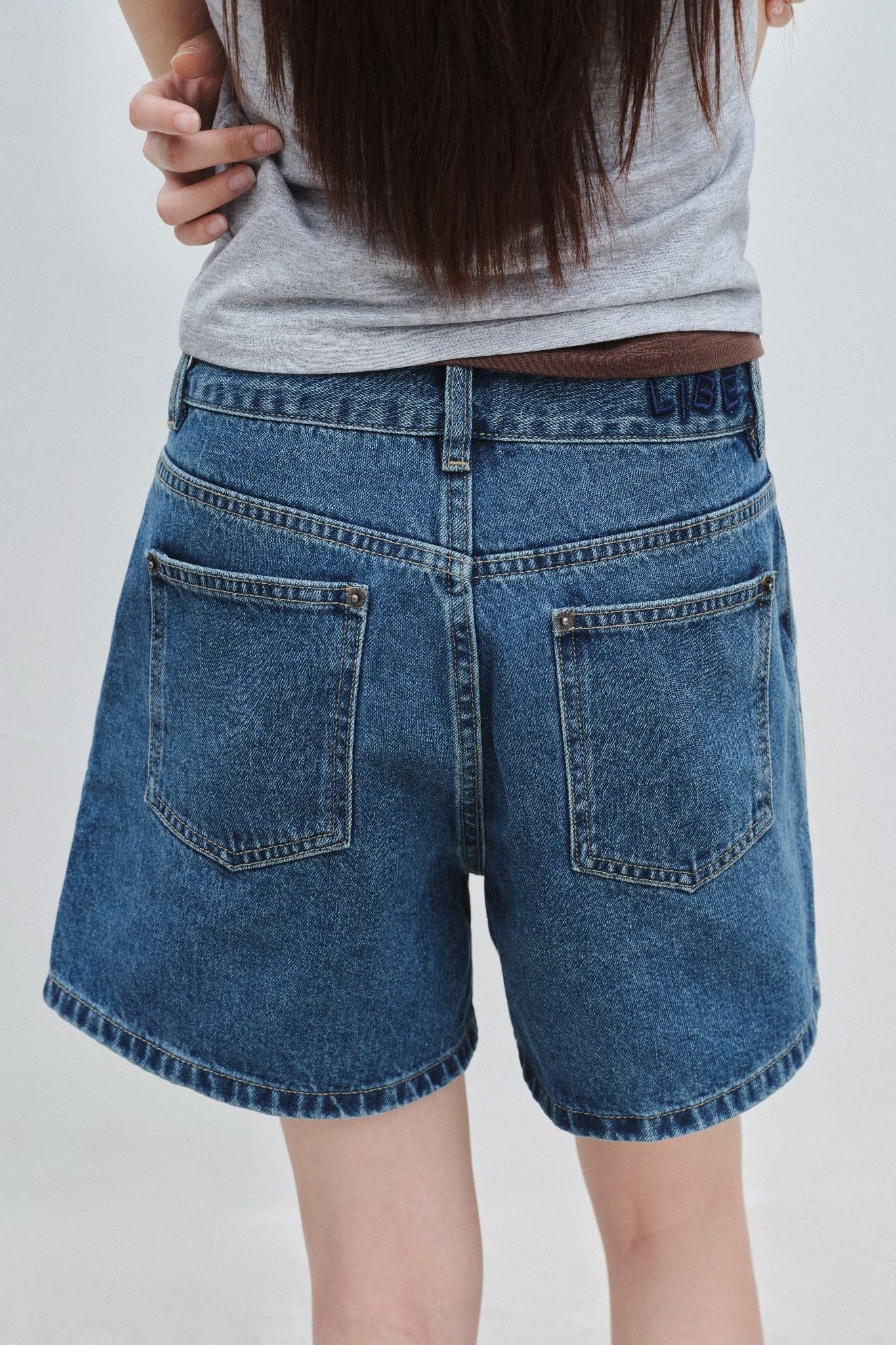  Quần ngắn - Blue Bermuda Denim Shorts - LIBÉ 6860 