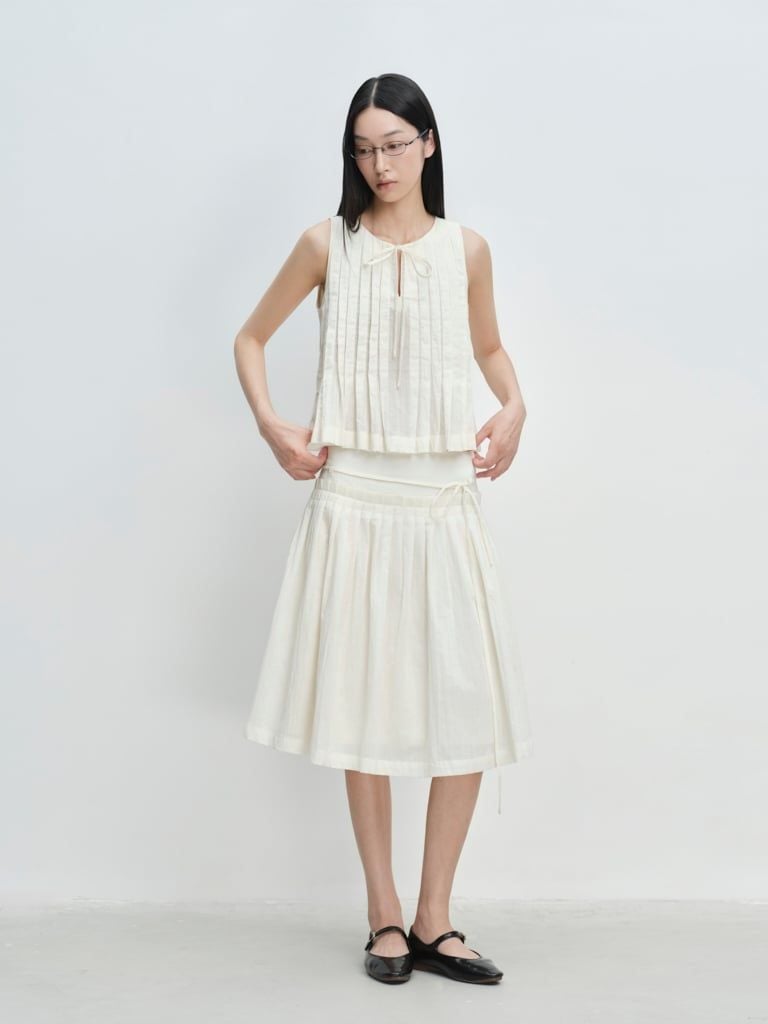  Váy lửng - Pleated Midi Skirt - LIBÉ 7733 