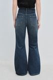  Quần Jeans ống rộng - Medium Blue High Waisted Wide Leg Jeans - LIBÉ 6321 