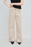  Quần Jeans ống thẳng - Cream Straight Leg Jeans - LIBÉ 7182 