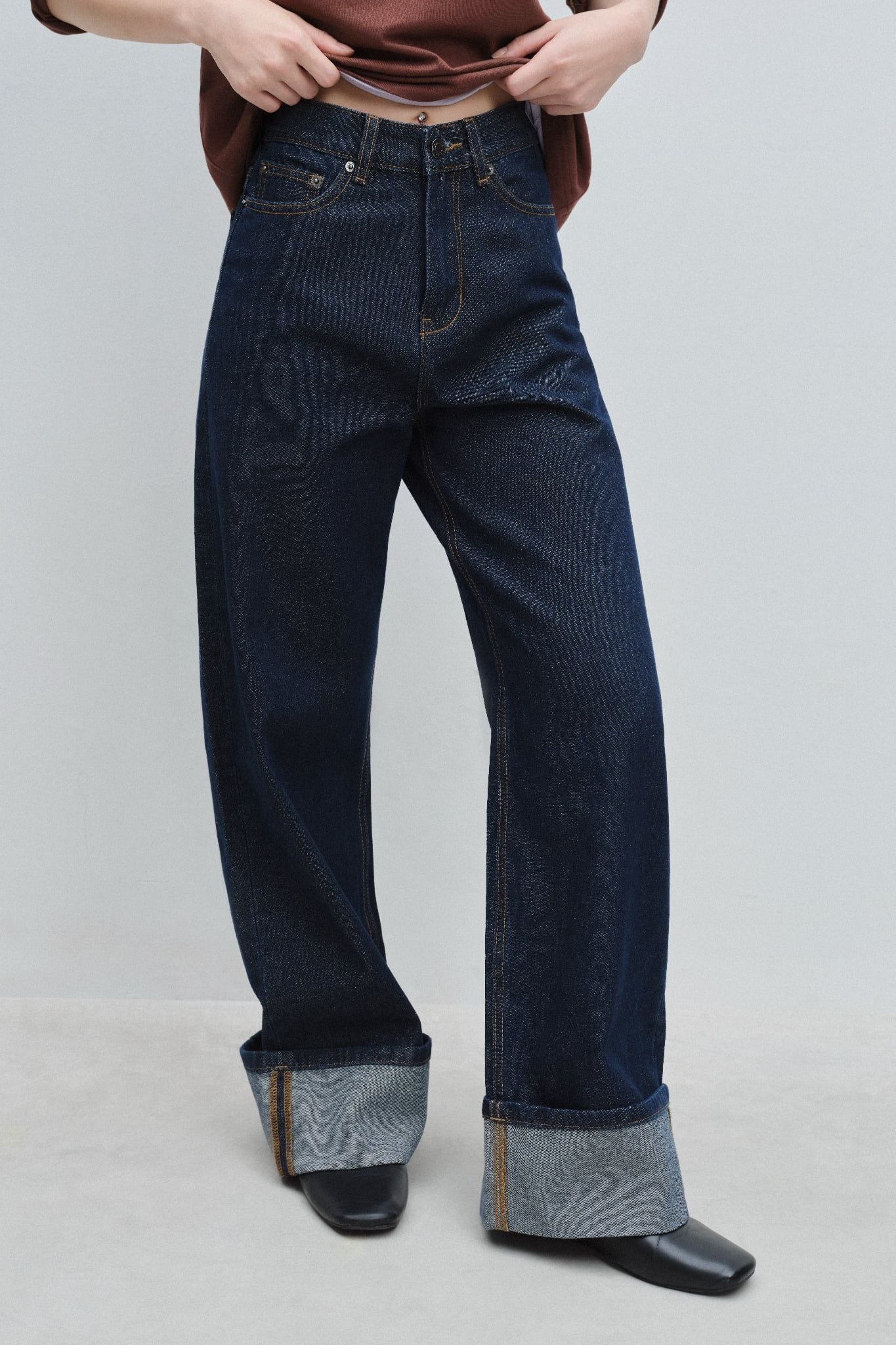  Quần Jeans ống thẳng - Indigo Straight Leg Jeans - LIBÉ 7106 