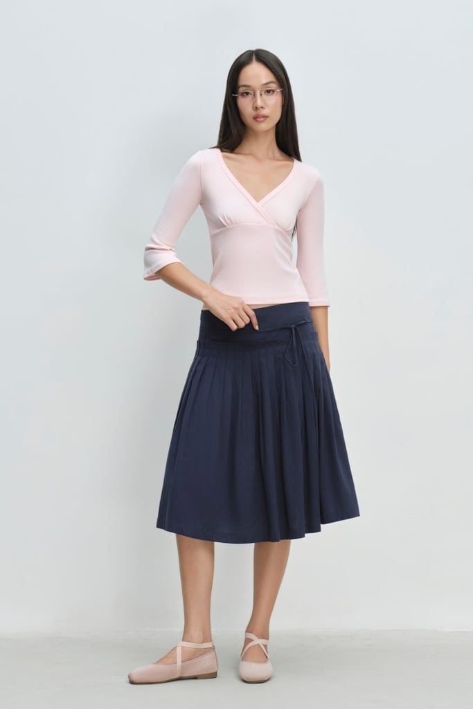  Váy lửng - Pleated Midi Skirt - LIBÉ 7726 