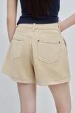  Quần ngắn - Beige Denim Shorts - LIBÉ 7344 