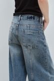 Quần Jeans ống rộng - Mid Waist Panel Seam Wide Leg Jeans - LIBÉ 7391 
