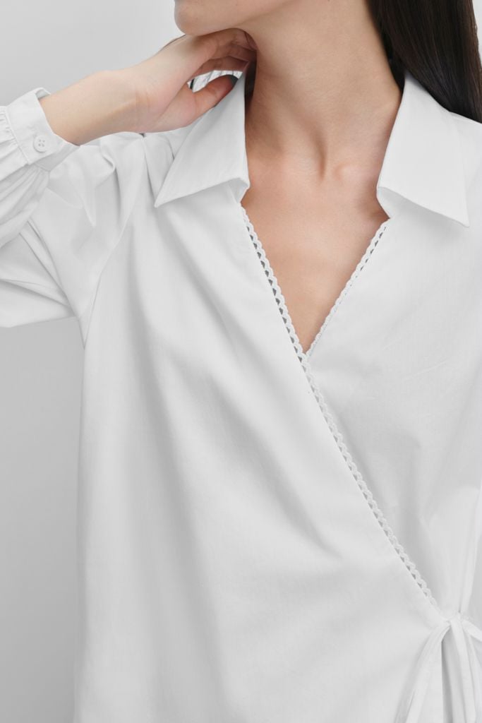  Sơ mi kiểu - Wrap Tie Waist Shirt - LIBÉ 7722 