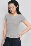  Áo thun - Stripe Henley T-shirt - LIBÉ 7800 