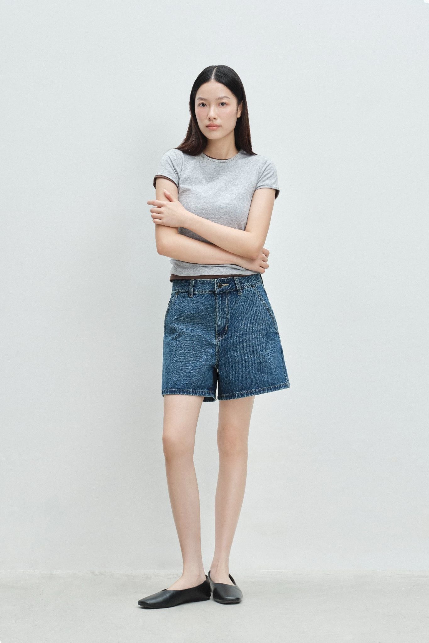 Quần ngắn - Blue Bermuda Denim Shorts - LIBÉ 6860 