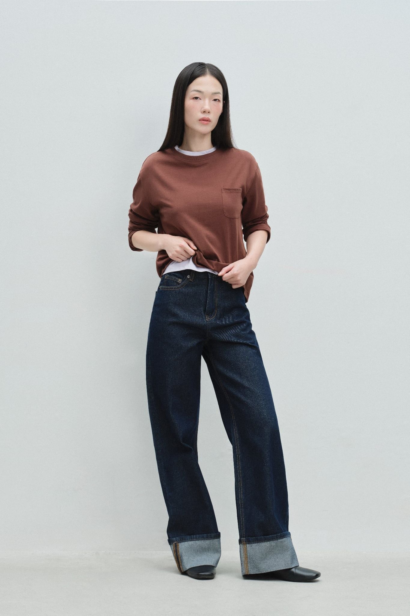  Quần Jeans ống thẳng - Indigo Straight Leg Jeans - LIBÉ 7106 