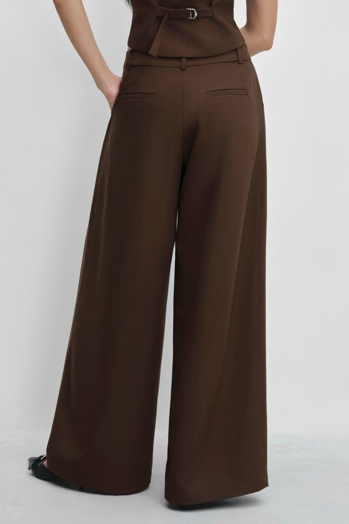  Quần tây - Brown Straight Leg Trousers - LIBÉ 7482 