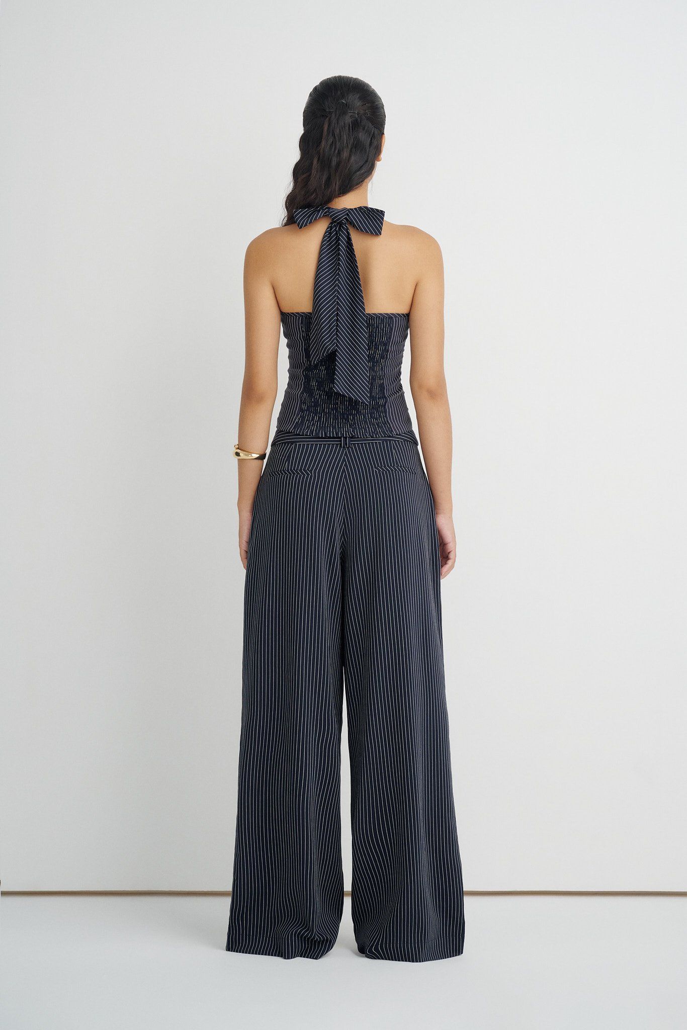  Striped Straight Leg Trousers 